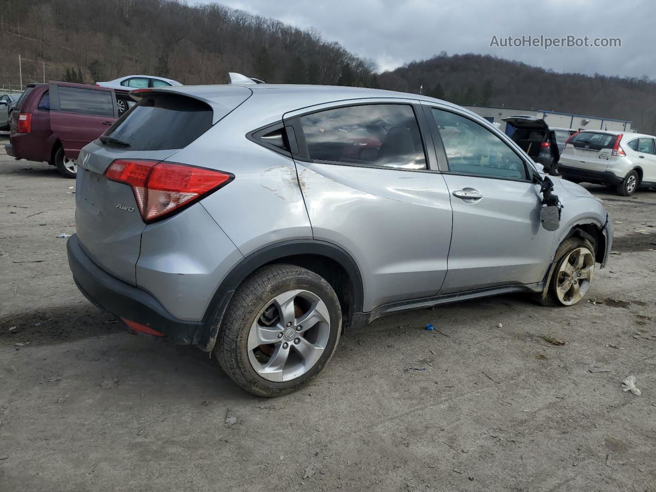 2017 Honda Hr-v Ex Silver vin: 3CZRU6H56HM713616