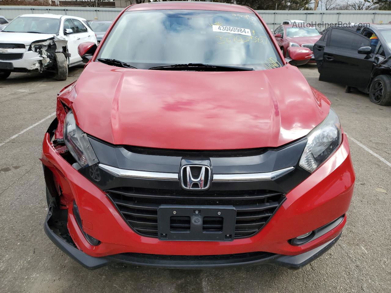 2017 Honda Hr-v Ex Red vin: 3CZRU6H56HM733204