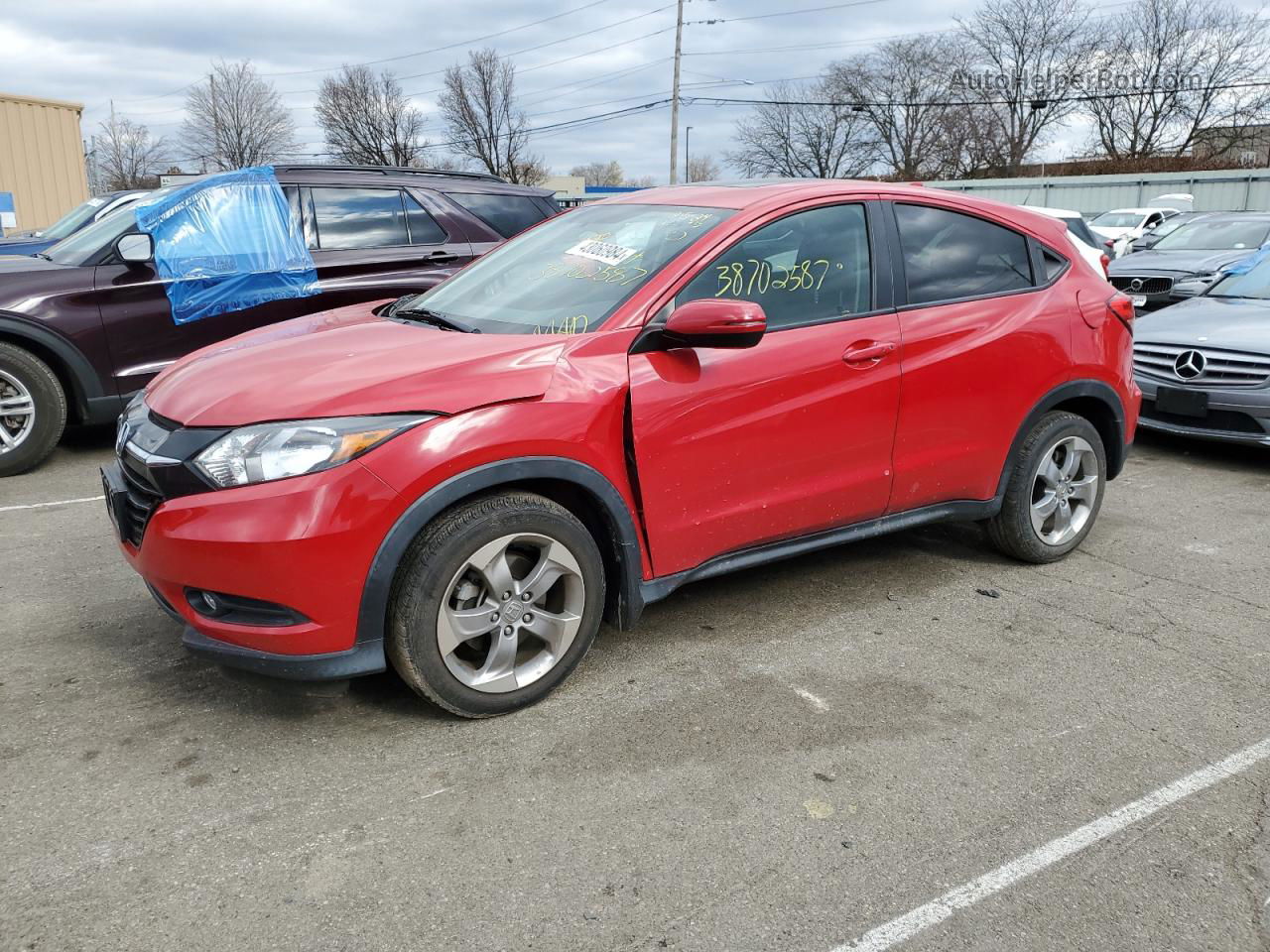 2017 Honda Hr-v Ex Red vin: 3CZRU6H56HM733204