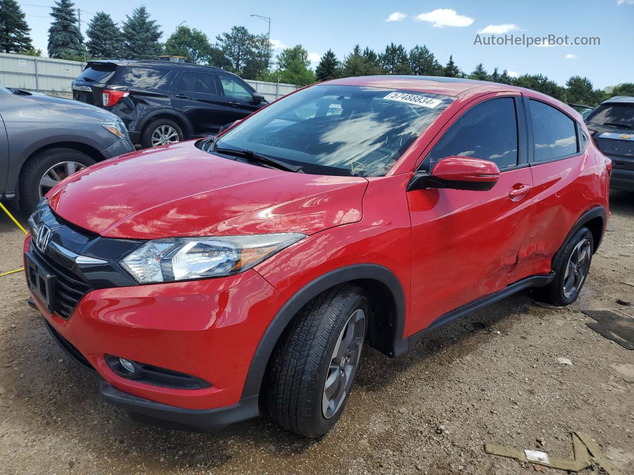 2018 Honda Hr-v Ex Красный vin: 3CZRU6H56JG705262