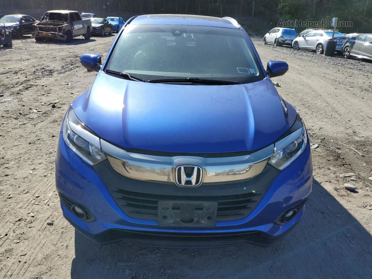 2019 Honda Hr-v Ex Blue vin: 3CZRU6H56KM718340