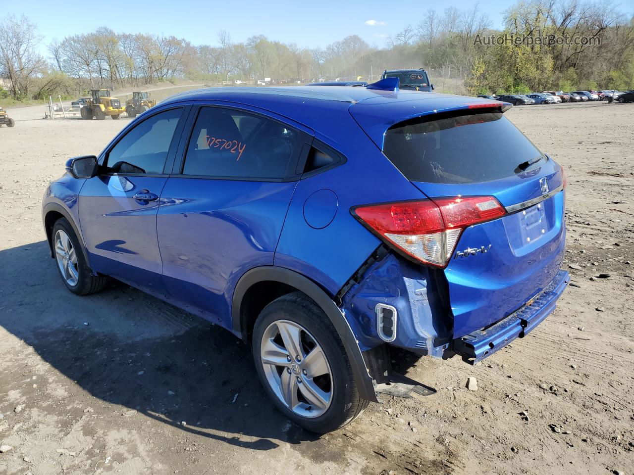 2019 Honda Hr-v Ex Blue vin: 3CZRU6H56KM718340