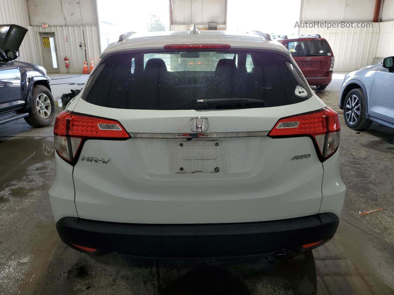 2019 Honda Hr-v Ex White vin: 3CZRU6H56KM736899