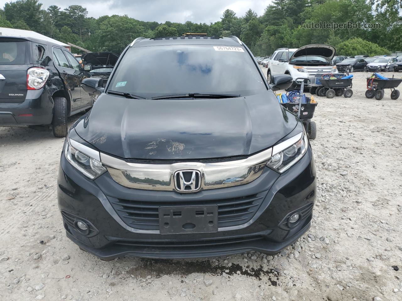 2019 Honda Hr-v Ex Black vin: 3CZRU6H56KM737843