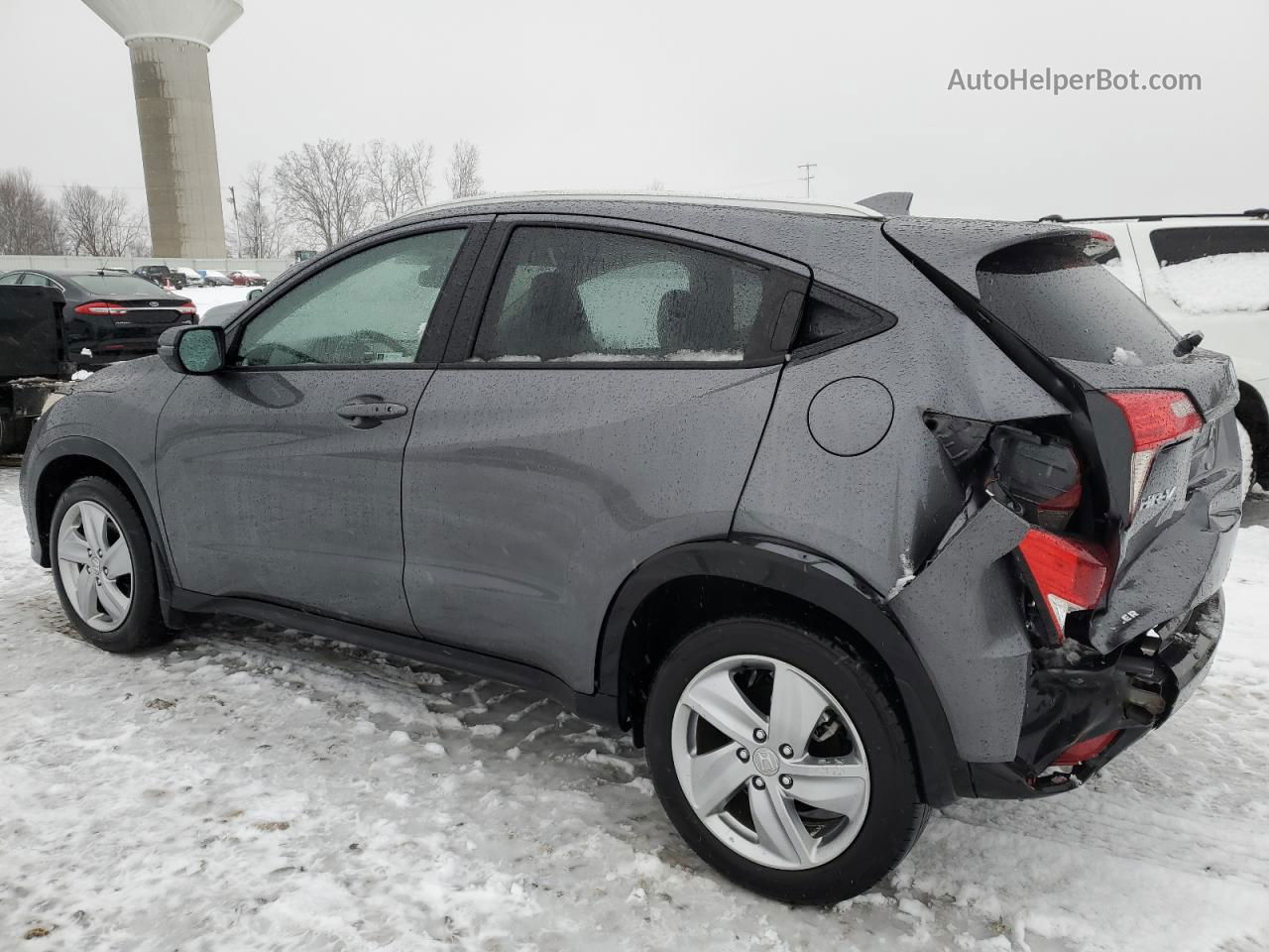 2019 Honda Hr-v Ex Gray vin: 3CZRU6H56KM743044