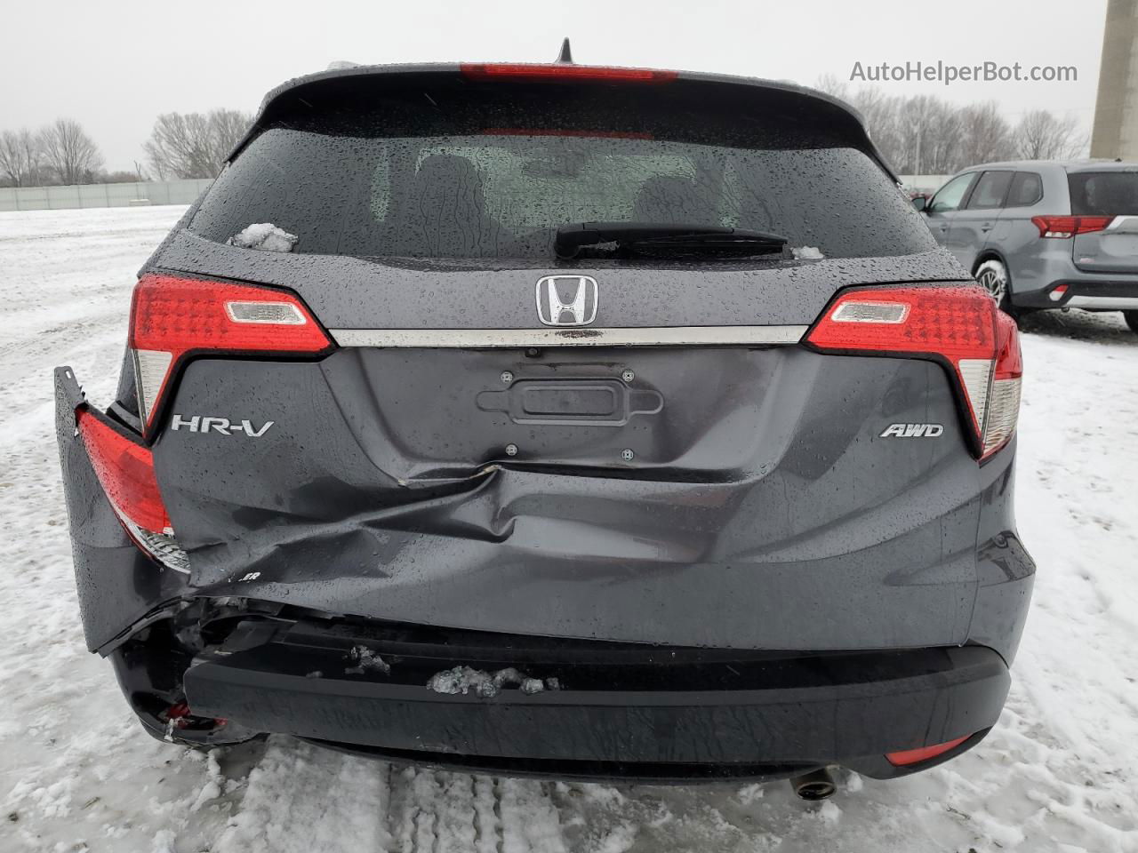 2019 Honda Hr-v Ex Gray vin: 3CZRU6H56KM743044