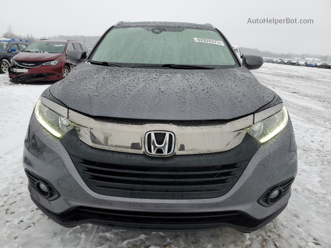 2019 Honda Hr-v Ex Gray vin: 3CZRU6H56KM743044