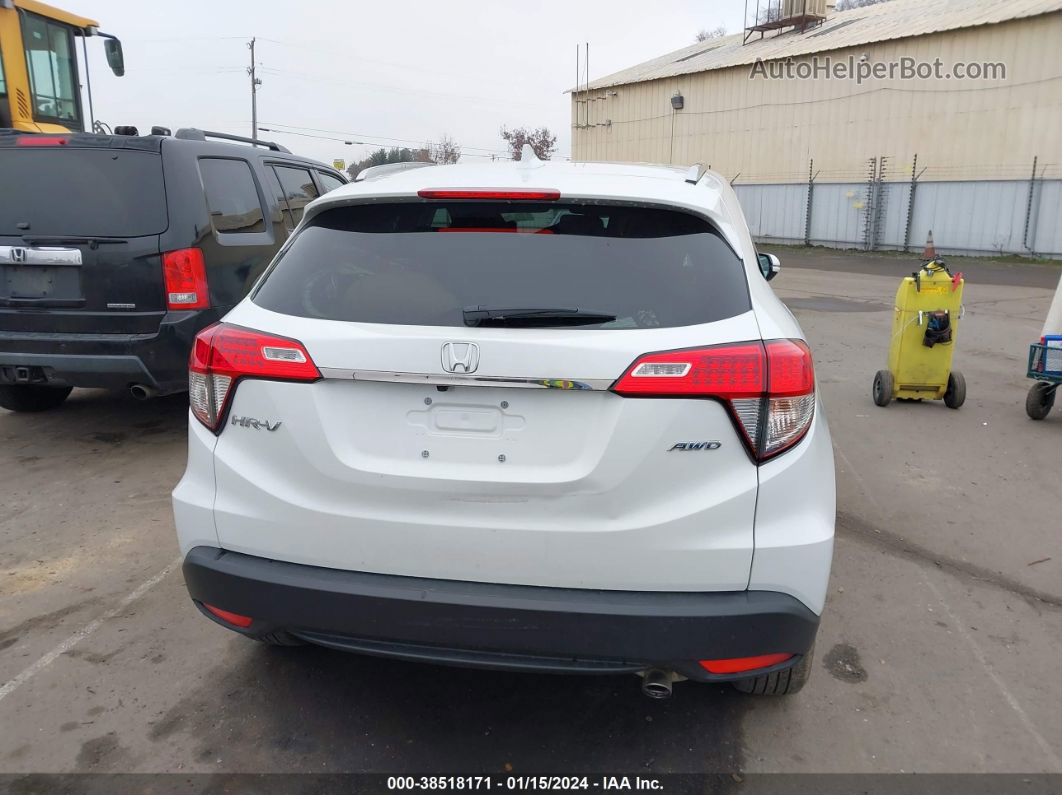 2021 Honda Hr-v Awd Ex White vin: 3CZRU6H56MM737845