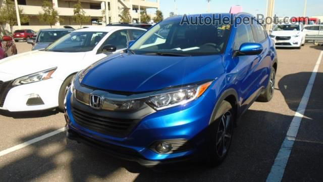 2021 Honda Hr-v Ex Blue vin: 3CZRU6H56MM744441