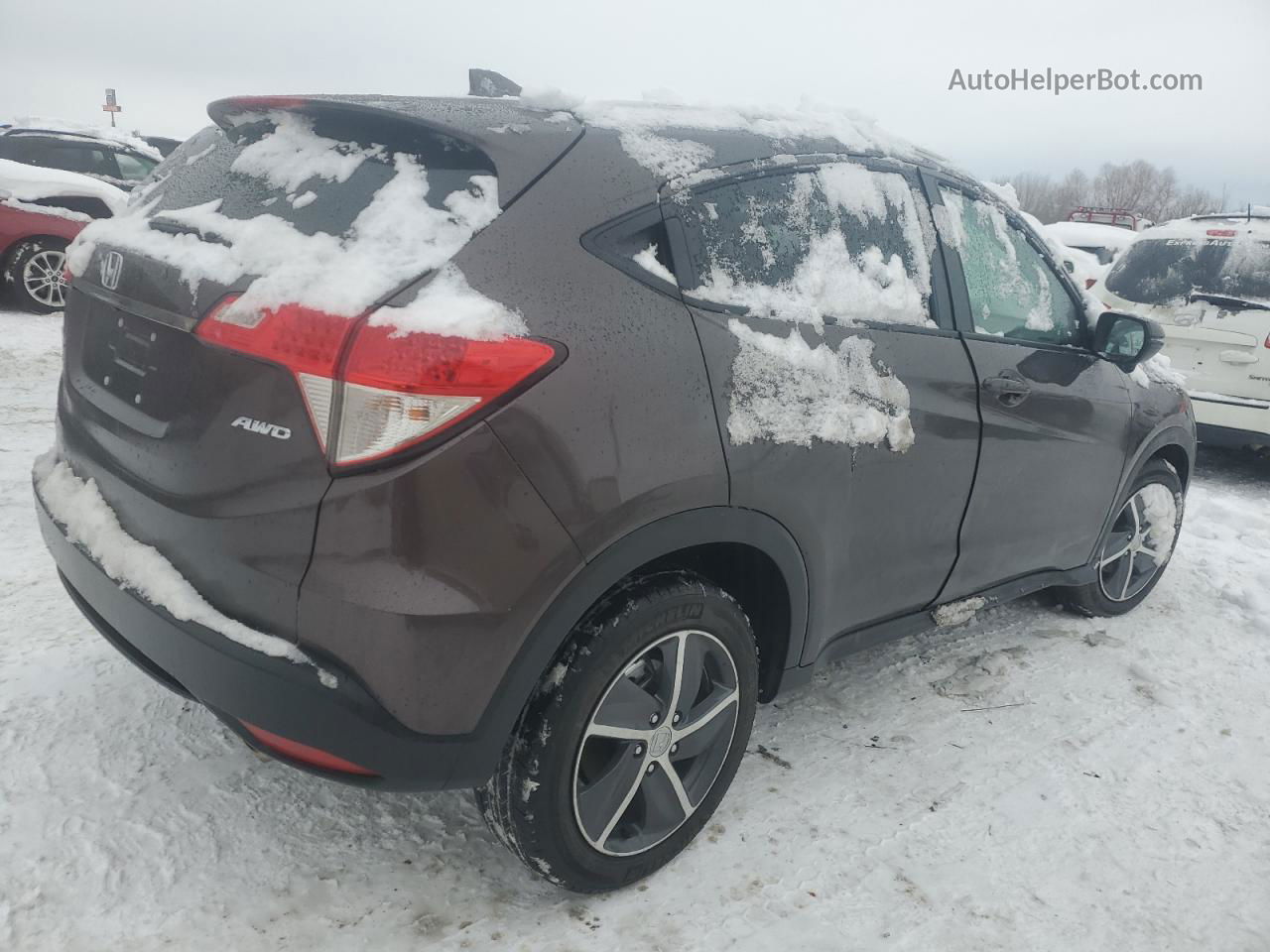 2021 Honda Hr-v Ex Brown vin: 3CZRU6H56MM749199