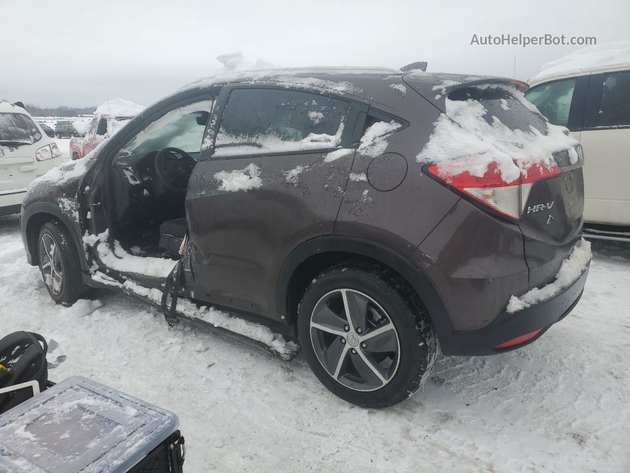 2021 Honda Hr-v Ex Brown vin: 3CZRU6H56MM749199