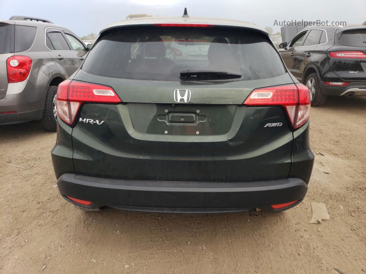 2016 Honda Hr-v Ex Зеленый vin: 3CZRU6H57GM115792