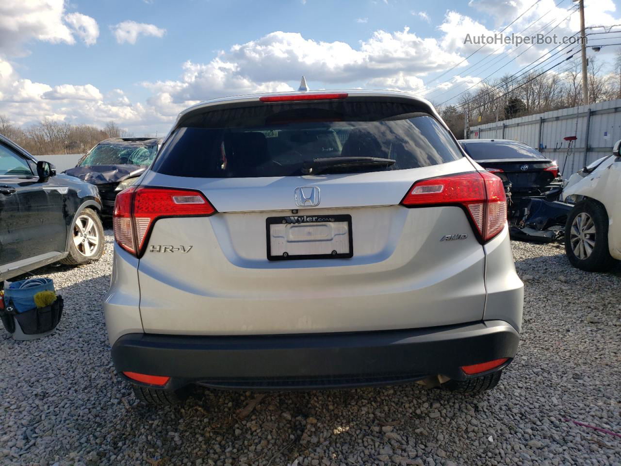 2016 Honda Hr-v Ex Silver vin: 3CZRU6H57GM729659