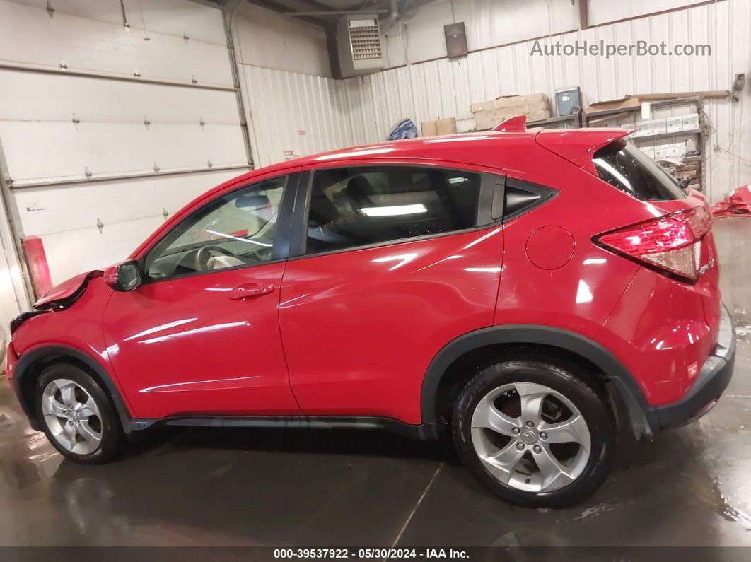 2016 Honda Hr-v Ex Red vin: 3CZRU6H57GM737325