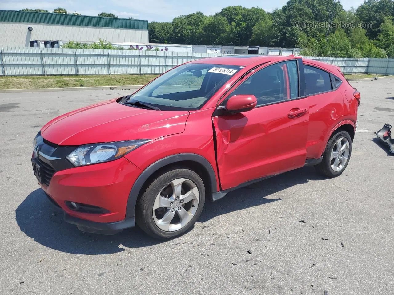 2016 Honda Hr-v Ex Red vin: 3CZRU6H57GM740371