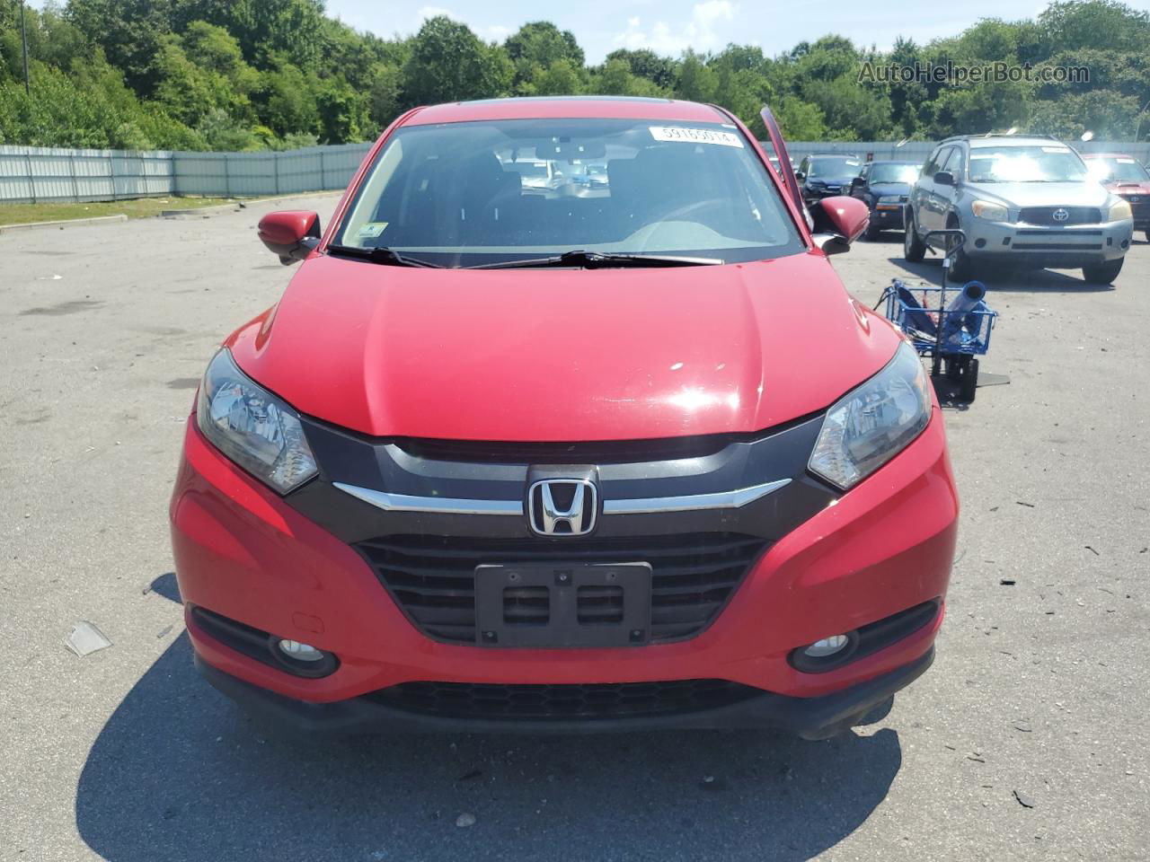 2016 Honda Hr-v Ex Red vin: 3CZRU6H57GM740371