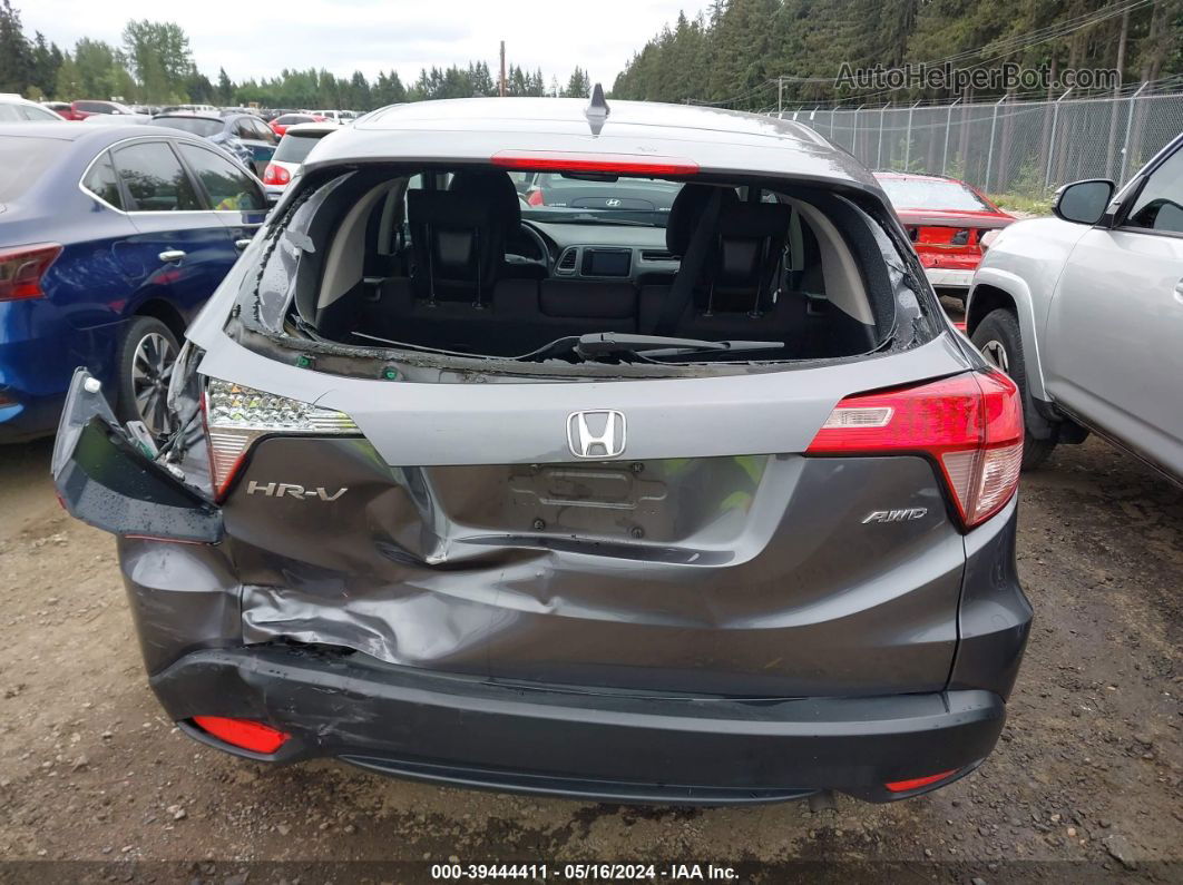 2016 Honda Hr-v Ex Gray vin: 3CZRU6H57GM749961