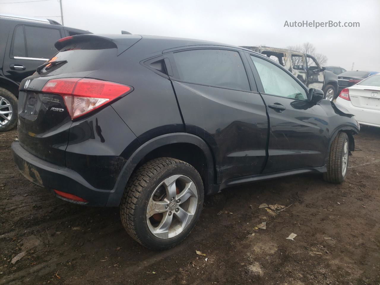 2016 Honda Hr-v Ex Black vin: 3CZRU6H57GM753041