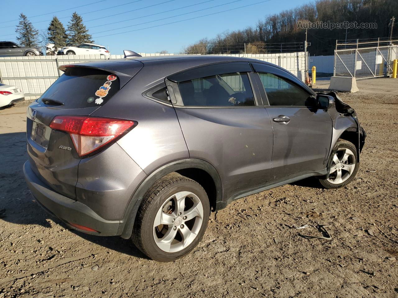 2016 Honda Hr-v Ex Угольный vin: 3CZRU6H57GM756991