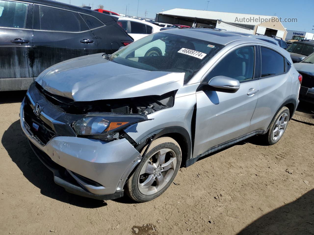 2016 Honda Hr-v Ex Silver vin: 3CZRU6H57GM758045