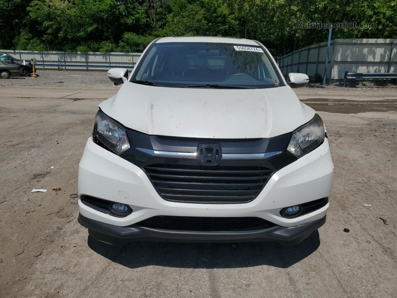 2016 Honda Hr-v Ex White vin: 3CZRU6H57GM764718