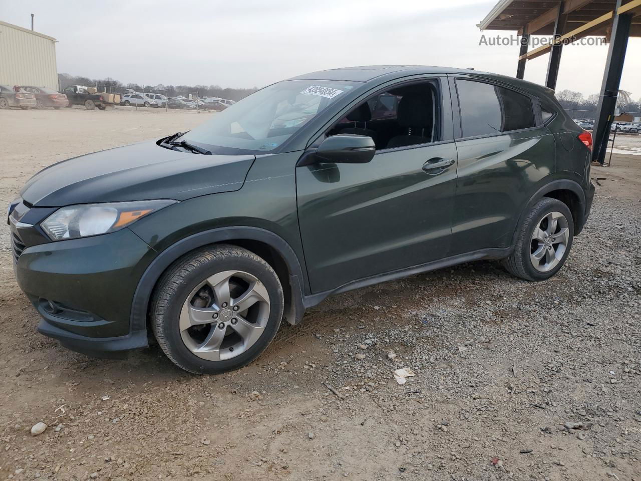 2017 Honda Hr-v Ex Green vin: 3CZRU6H57HM704245