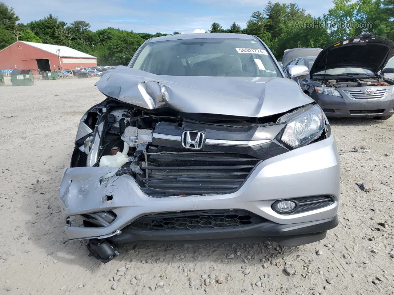 2018 Honda Hr-v Ex Silver vin: 3CZRU6H57JM706664