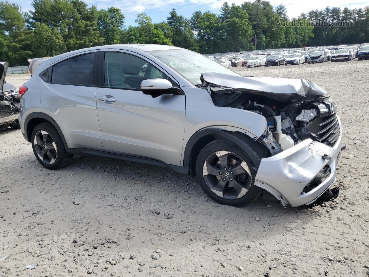 2018 Honda Hr-v Ex Silver vin: 3CZRU6H57JM706664