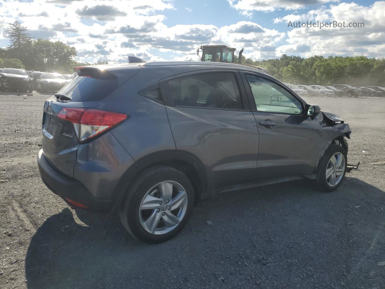 2019 Honda Hr-v Ex Gray vin: 3CZRU6H57KM708156