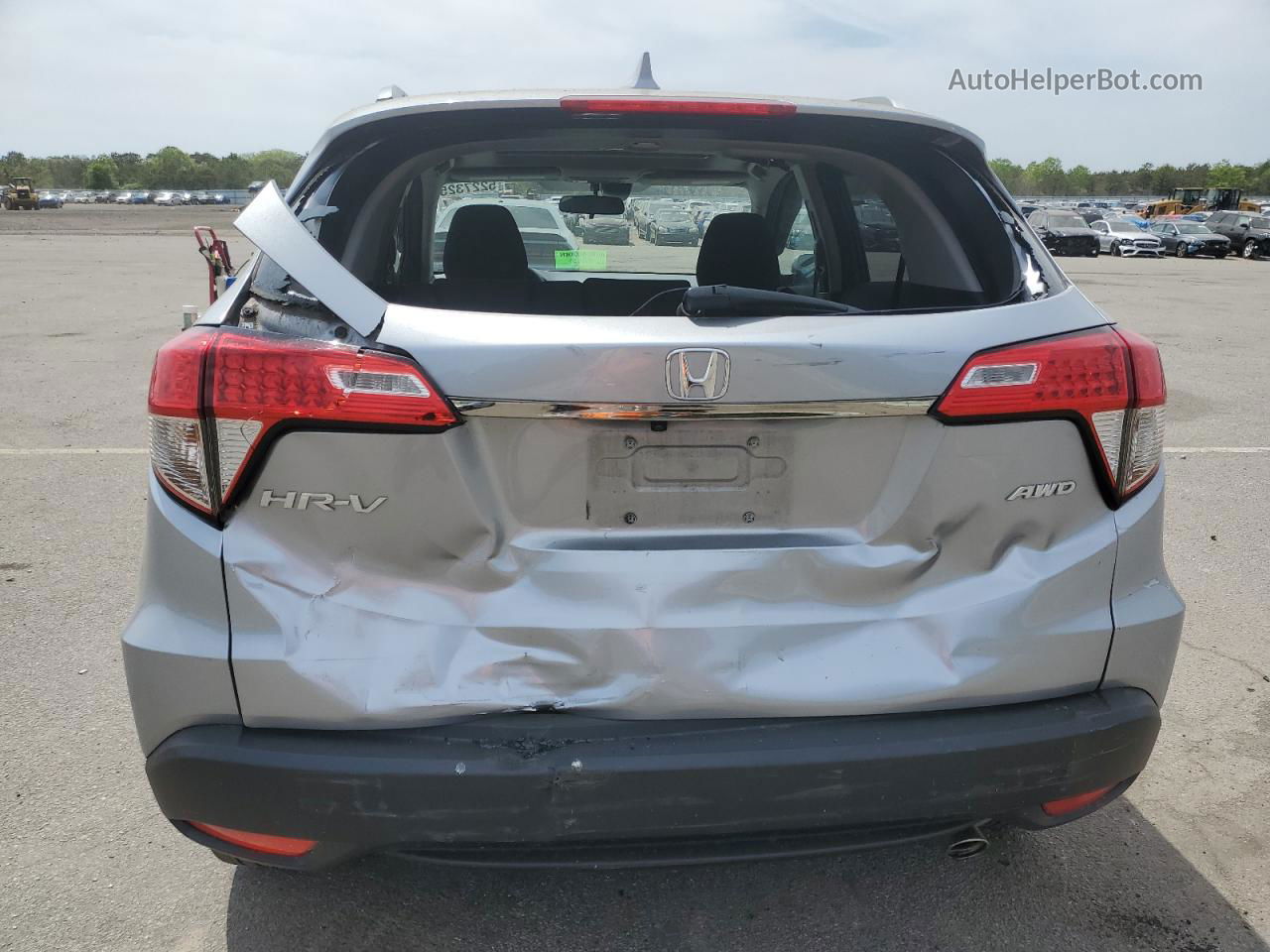 2019 Honda Hr-v Ex Silver vin: 3CZRU6H57KM714295