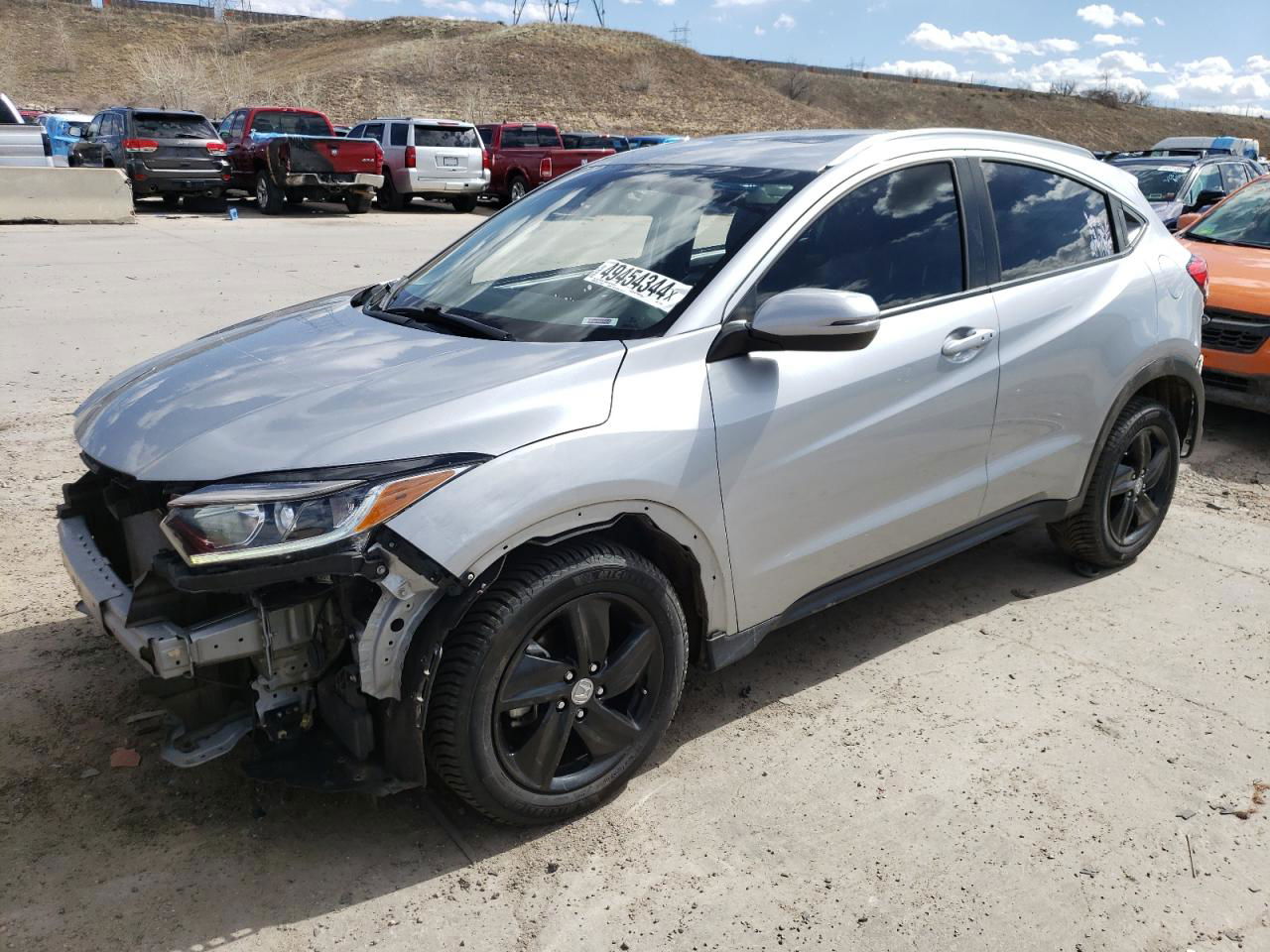 2019 Honda Hr-v Ex Silver vin: 3CZRU6H57KM714362