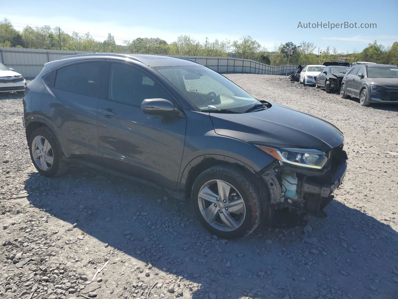 2019 Honda Hr-v Ex Серый vin: 3CZRU6H57KM718380