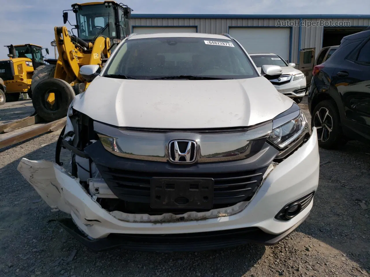 2019 Honda Hr-v Ex White vin: 3CZRU6H57KM724034