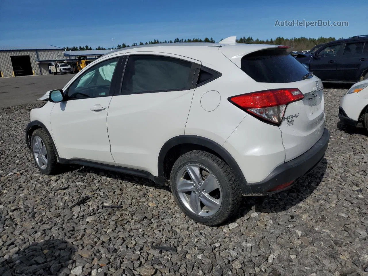 2019 Honda Hr-v Ex White vin: 3CZRU6H57KM724793