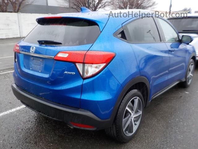 2021 Honda Hr-v Ex Blue vin: 3CZRU6H57MM740723