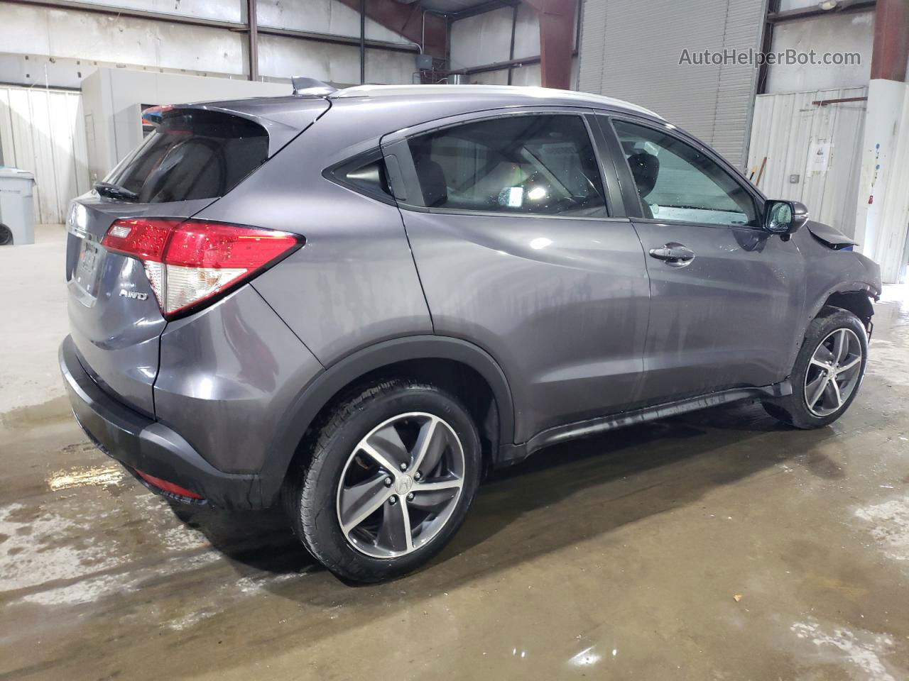 2021 Honda Hr-v Ex Gray vin: 3CZRU6H57MM755738