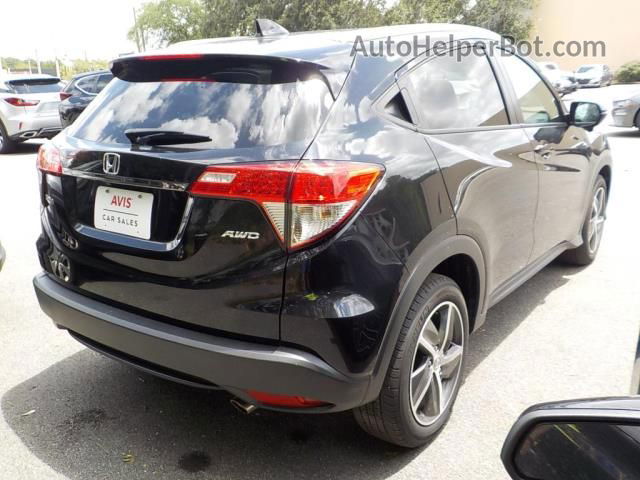 2021 Honda Hr-v Ex Black vin: 3CZRU6H57MM755884