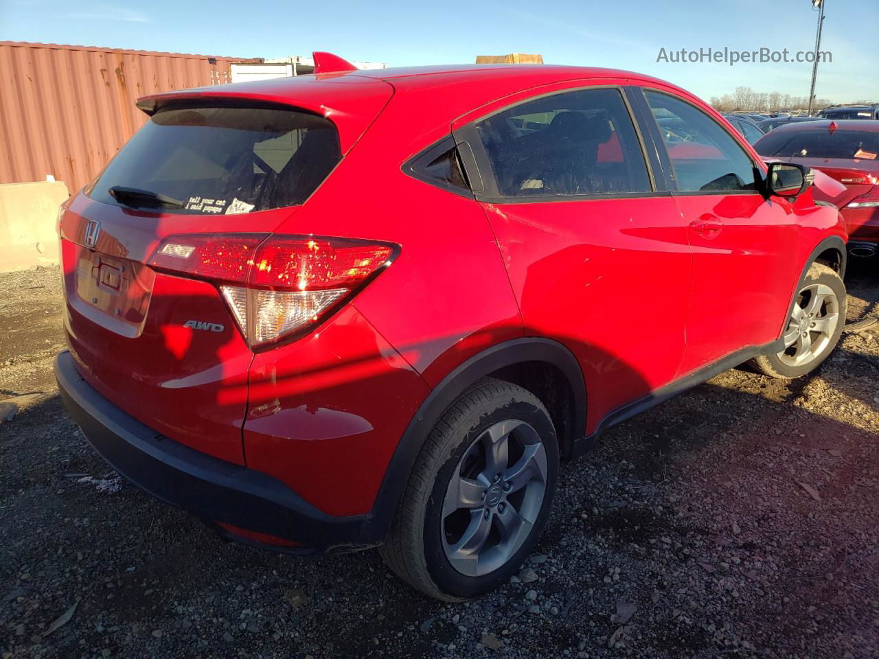 2017 Honda Hr-v Ex Red vin: 3CZRU6H58HG709145