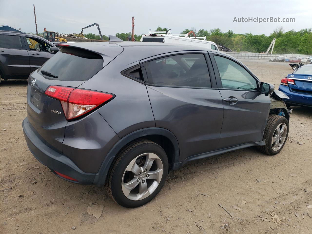 2017 Honda Hr-v Ex Gray vin: 3CZRU6H58HM719918