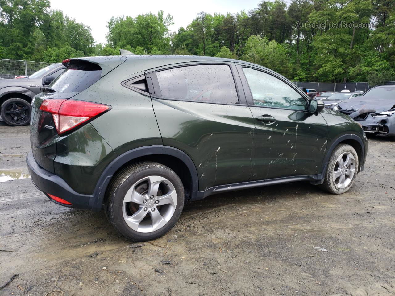 2017 Honda Hr-v Ex Green vin: 3CZRU6H58HM721457