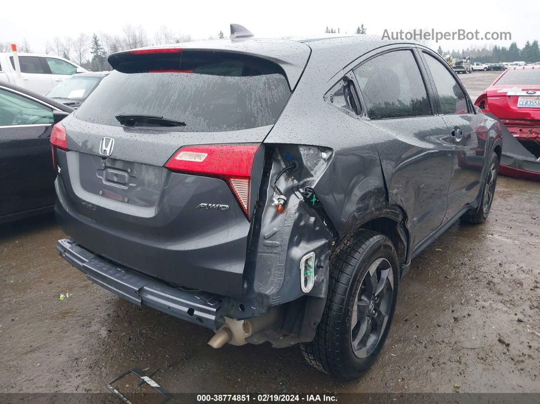 2018 Honda Hr-v Ex Gray vin: 3CZRU6H58JG703366