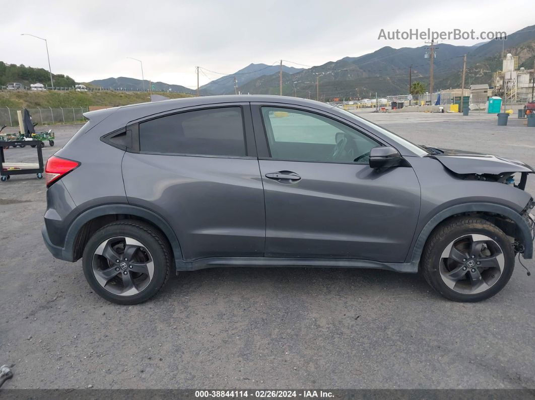 2018 Honda Hr-v Ex Gray vin: 3CZRU6H58JG705005