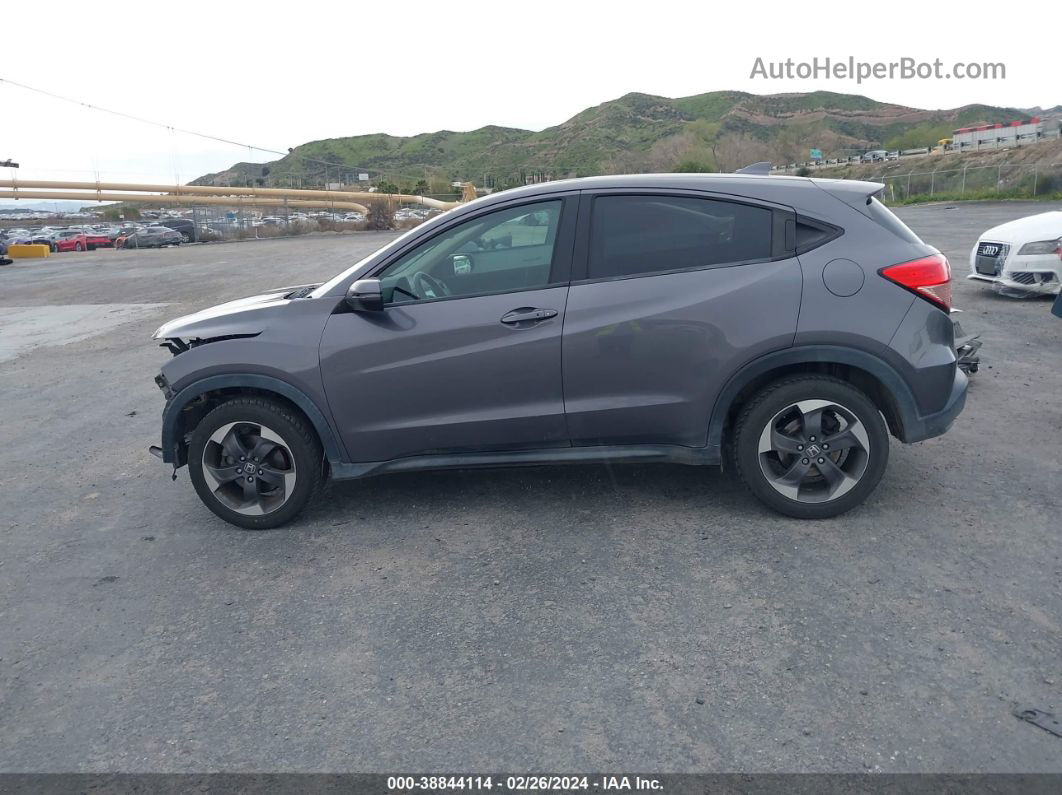 2018 Honda Hr-v Ex Gray vin: 3CZRU6H58JG705005