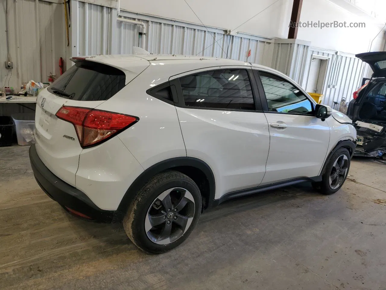 2018 Honda Hr-v Ex White vin: 3CZRU6H58JM719407