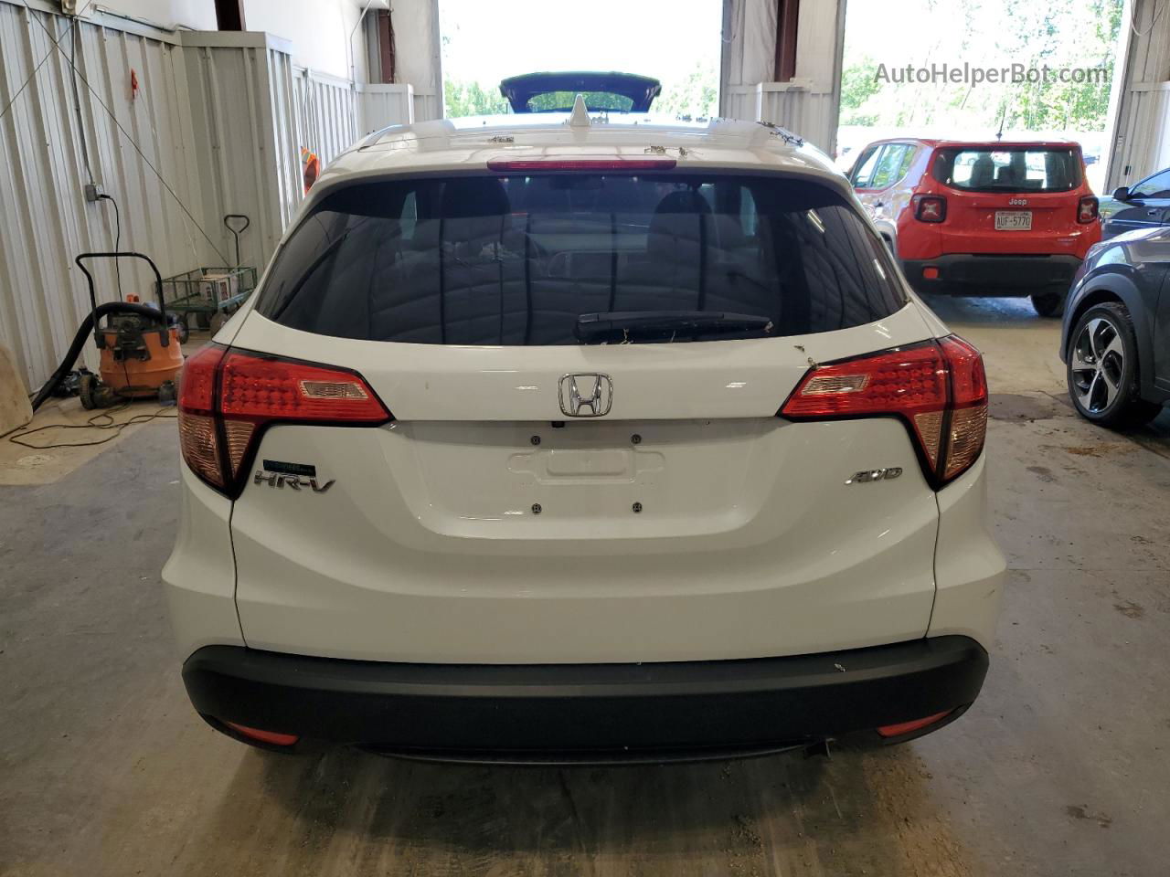 2018 Honda Hr-v Ex White vin: 3CZRU6H58JM719407