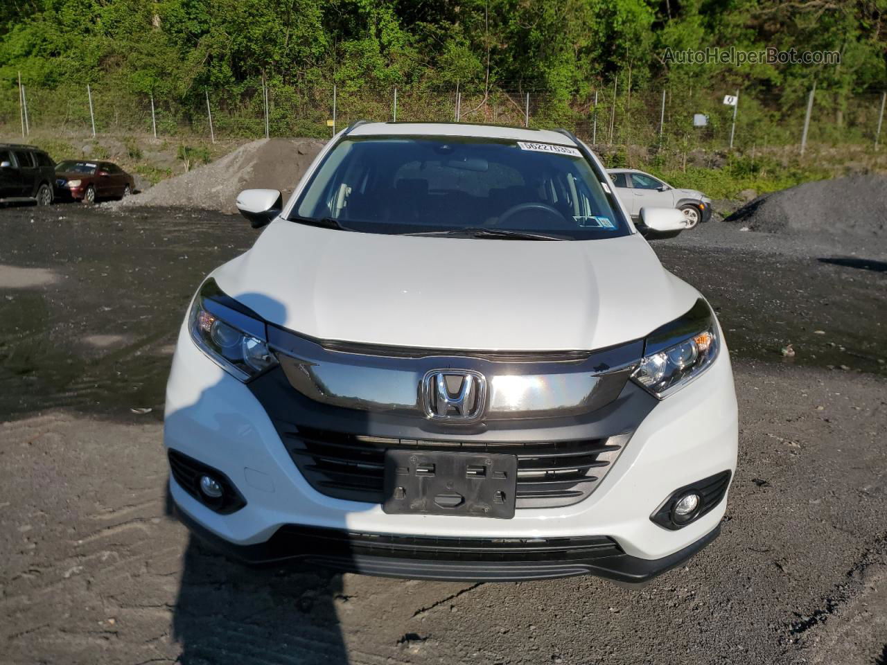 2019 Honda Hr-v Ex White vin: 3CZRU6H58KM705542