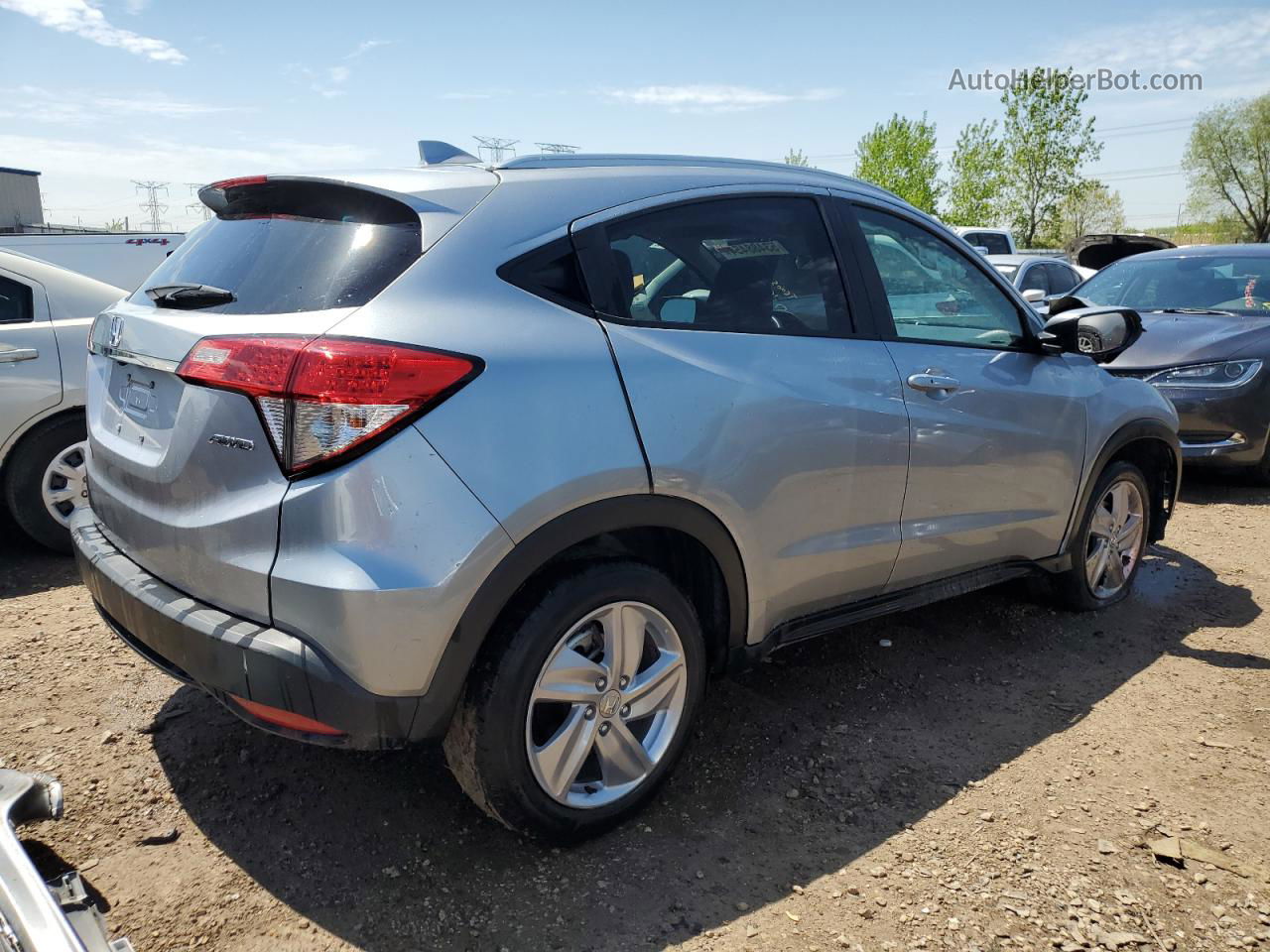 2019 Honda Hr-v Ex Silver vin: 3CZRU6H58KM718162