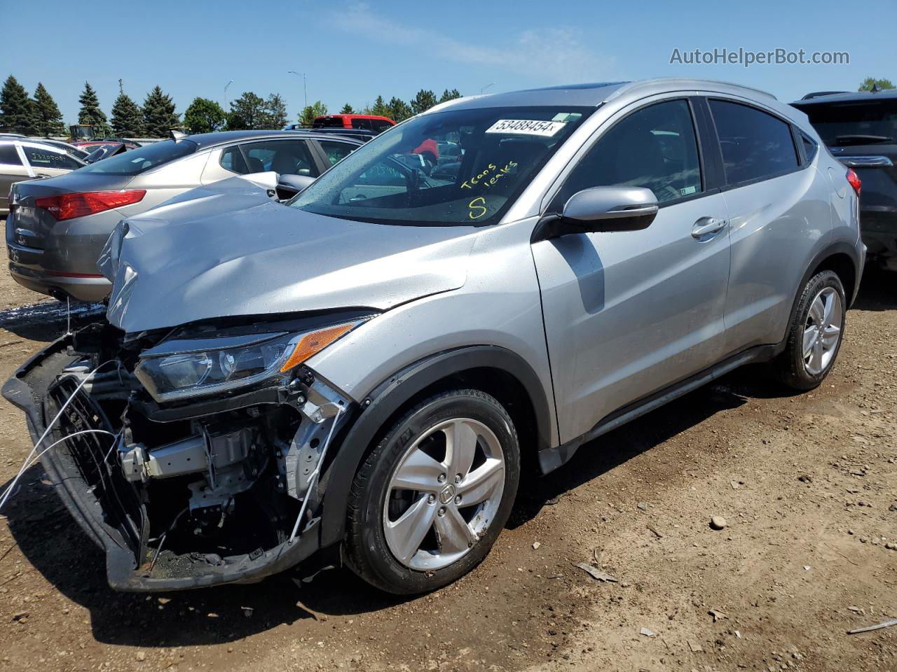 2019 Honda Hr-v Ex Silver vin: 3CZRU6H58KM718162