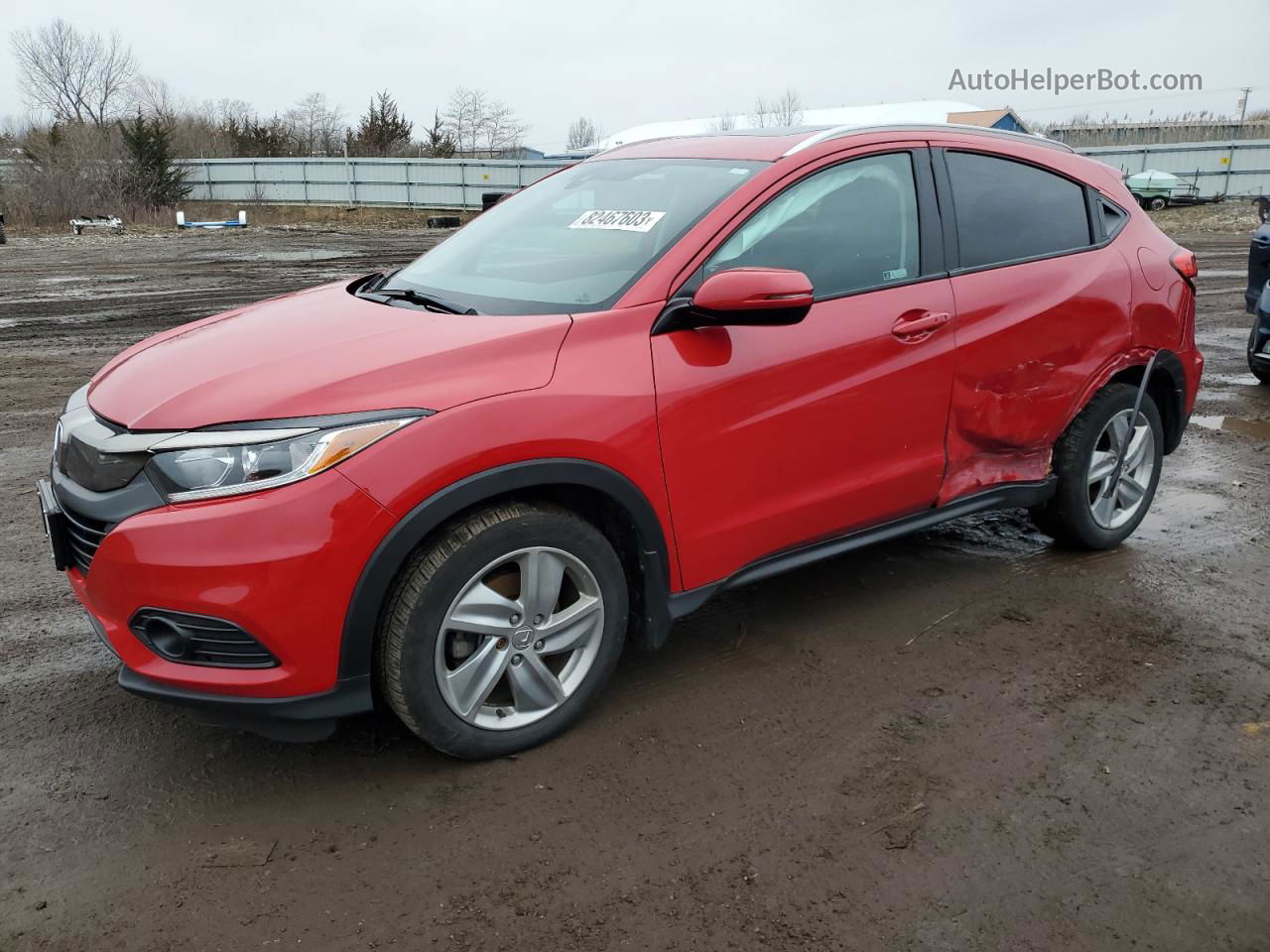 2019 Honda Hr-v Ex Red vin: 3CZRU6H58KM720655