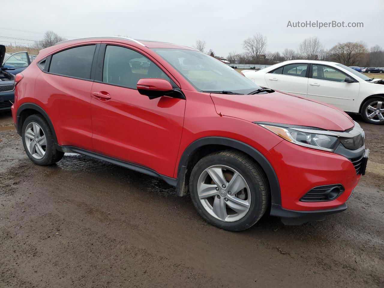 2019 Honda Hr-v Ex Red vin: 3CZRU6H58KM720655